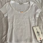 Orange Kiss BNWT  white Tshirt Photo 2