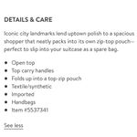 Nordstrom  Packable Shopper Tote City Print Photo 2