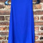 ZARA  Trafaluc Royal Blue Sleeveless Ruffle Keyhole Top Women's Size XS Photo 4
