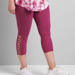 NWT Livi Active Sz 14/16 High Rise Stretch Crop Leggings Capri Pink Berry Photo 5