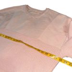 Anthropologie  Pilcro Mixed Rib Knit Sweatshirt Pastel Pink Pullover Crew Large Photo 6
