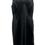 Vintage Barbizon Full Slip Used Womens 18 1/2 Black Side Zip 50s Eyelet Size undefined Photo 1