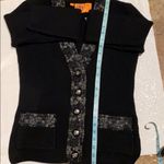 Tory Burch Black Tweedy Trim Aurele Cardigan S NWT Photo 10