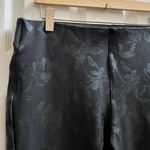 Soft Surroundings  Black Ponte Twilight Floral Legging Pant Size Tall Large Photo 2