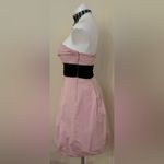 BCBGMAXAZRIA Pleated Bubblegum Pink Dress Sz 0 Empire Waist Pleated. Fully Lined Photo 5