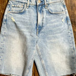 Rag and Bone  Light Blue Distressed Jean Shorts‎ Photo 0