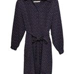 Blair VTG  Ladies Midi Polka Button Down Accented Dot Dress SZ Large Petite Photo 0