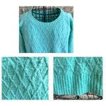 Vintage JC Penney Sweater Large JCP Pullover Nylon Rayon Wool Aquamarine… Size undefined Photo 4