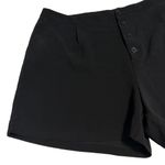 Eloquii Black Dress Shorts Four Button Closure Pockets Polyester Spandex Size 28 Photo 2