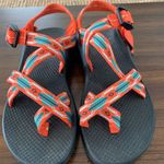 Chacos  Chaco Women’s Orange Aztec Toe Loop Sandals Hiking Outdoor 7 Photo 0