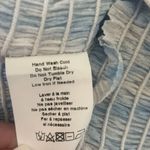 Lush Clothing Lush Crop Top Women XL Blue Tiered Abstract Whimsical Boho Smock Square Neck NEW Photo 6