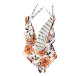 Maaji Ocena Waves Faena Reversible Plunge One-Piece Size Medium Photo 5