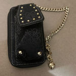 Kathy Van Zeeland Wallet Black and Gold Chain Wallet By  Photo 0