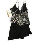 Coco reef Contours Chroma Wrap One-Piece Swim Romper Animal Print Black 14/38D Photo 5