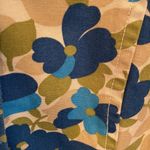 Old Navy VTG trench jacket soft brushed cotton blue green floral VTG Y2K Size M Photo 1