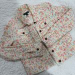 Vintage Lauren by Ralph Lauren Floral Denim Jacket Pink Size M Photo 0