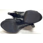 House of Harlow  Bernadette Black Suede Open Toe Platform Pumps Size 38.5 Photo 8