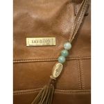 NEW Lily Jade Brown Leather Convertible Tote Bag Shoulder Bag Purse Backpack Photo 1