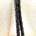 White House | Black Market Leather Double Tassel Necklace Photo 4