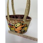 Vintage TIGGER Woven Wicker Rattan Straw Handbag Tote Purse Bag Basket Boho Photo 9
