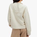 Madewell Sweatshirt Long-Sleeve Funnel-Neck Parchment Relaxed Size XS Photo 1