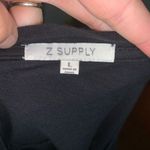 Z Supply  black oversized L 1/4 button knit normcore tee Photo 2