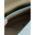 Vera Pelle Crossbody Bag Soft Italian Leather Small Blue Teal Adjustable Strap Photo 8