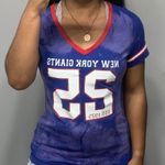 NFL New York Giants Bleach Splatter Graphic Tee Photo 1