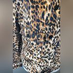 LuLaRoe  Women's Leopard Print Kenny Denim Jacket Size‎ Medium Photo 2