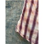 Carhartt Huron Cream Berry Red Pink Plaid Button Down 3/4 Sleeve Shirt Medium Photo 5