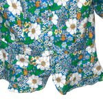 Perseverance London Mambo Floral Puff Sleeve Top Size 6 Floral 100% Linen Photo 3