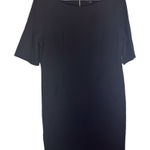 Tahari  Womens Short‎ Sleeve Black Knee Length Dress Size 16 Pockets Wedding Photo 0
