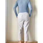 Lands' End Womens Pants Cropped Size 10 Seersucker Clam Digger Summer Cotton Photo 3