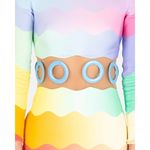 CASABLANCA Waist Cut Bodycon Dress in Rainbow 36 New Mini Cocktail Womens Pink Size undefined Photo 12
