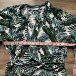 Posy White & Green Palm Tree Swimsuit Cover Up 2 Photo 3