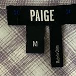 Paige  Lavender & White Plaid cotton button down shirt with chest pocket Medium Photo 10