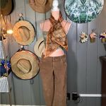 Vintage Orange & Brown Snakeprint Scarf Photo 4