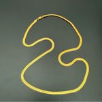 Unsigned Yellow Goldplated Flat Snake Chain 24” Necklace 11g. Gold Photo 6