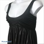 Bebe  Shiny Black Mini Party Dress Low Demi Cup Size Small Photo 3