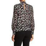 Trina Turk 💕💕 Leopard Print Silk Bow Tie Blouse Photo 1