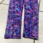 Lilly Pulitzer Luxletic Purple Berry Weekender Mid Rise Midi Legging Photo 3
