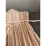 Splendid Collection Peach & Beige Sleeveless Drawstring Maxi Sundress Dress S Photo 6