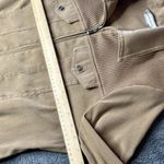 Allison Daley  Top Medium Zip Jacket Beige‎ Tan Pockets Collard Long Sleeve Photo 1