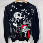 Disney The Nightmare Before Christmas Jack Skellington Sally Ugly Christmas Black Size L Photo 0