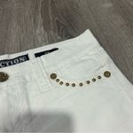 Affliction NEW Vikki Studded White Cut Off Shorts Y2K Size 28 Photo 3