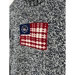 American Living Turtleneck Sweater Womens S Marled Flag Eagle Knit Patriotic Photo 4