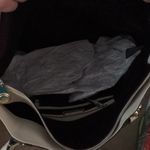 New B Makowsky Gold Silver Detail Tan Leather Handbag/Purse Duster Bag 13”x17” Photo 11