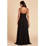 Birdy Grey  Sweetheart V-Neckline Floor Length Chiffon Dress Black  (Kaia) L NWT Photo 1