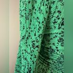 Mango MNG Green Ruffle Long Sleeve Crop Top Green Black XS Photo 3