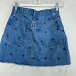 Madewell Rigid Denim A-Line Mini Skirt Star Print 23 Photo 2